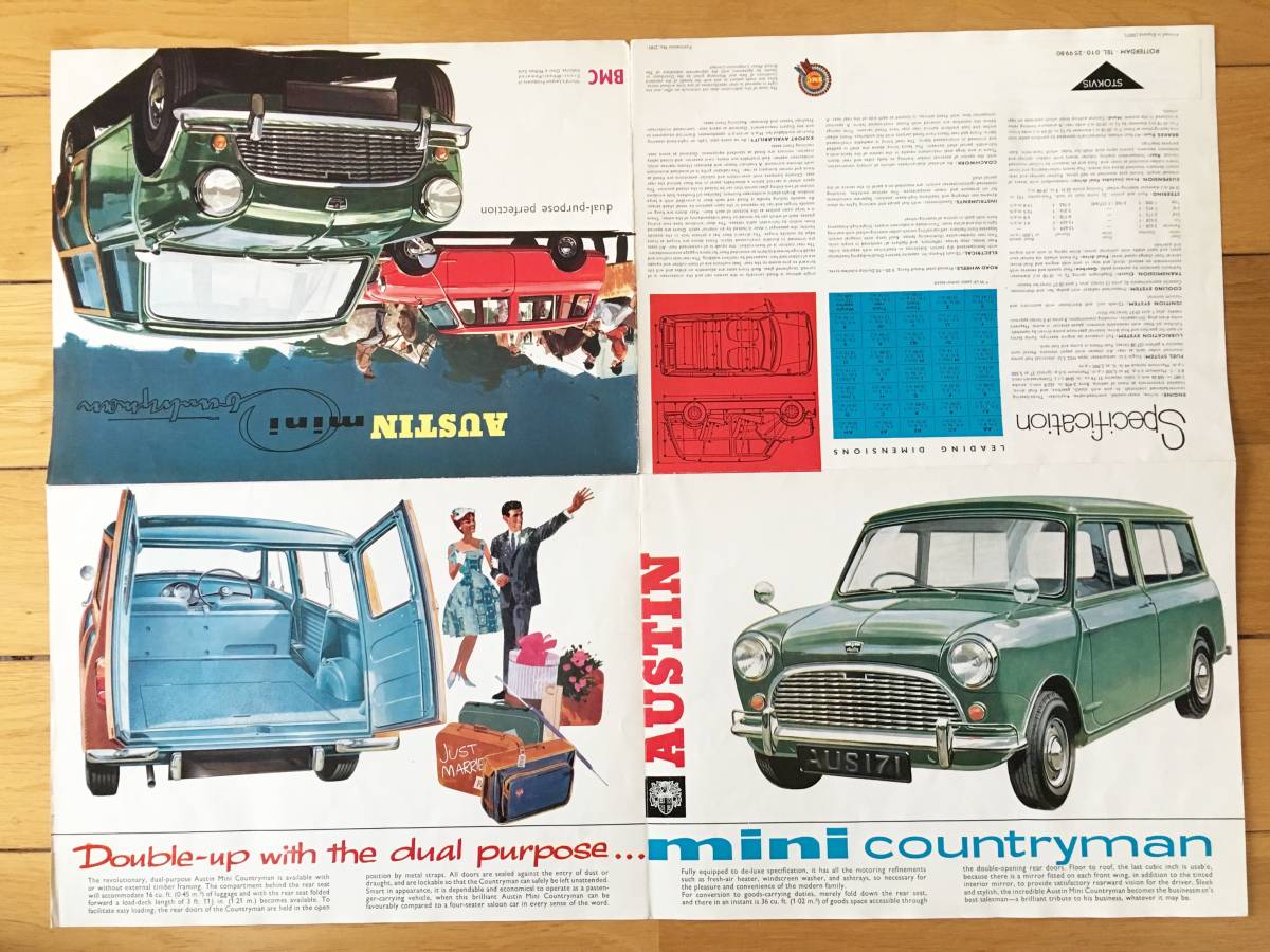  including carriage *BMC AUSTIN Mini Country man dealer catalog that time thing *