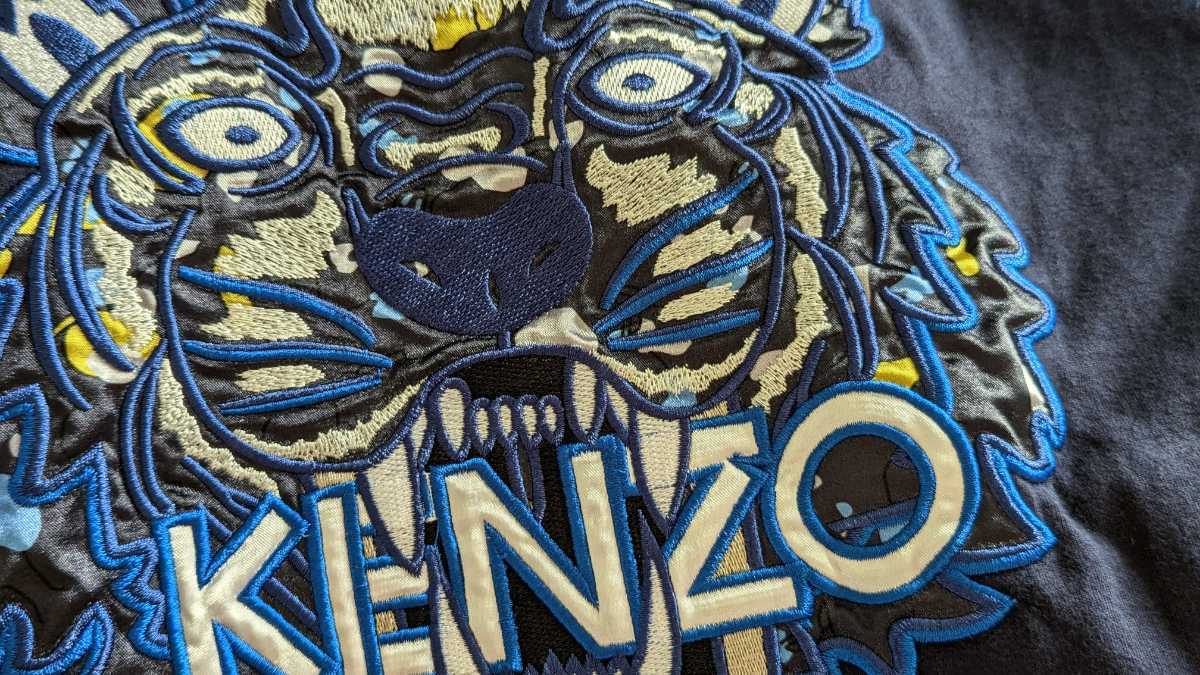KENZO 刺繍 タイガー 半袖Tシャツ Mサイズ 匿名配送 ネイビー KENZO 刺繍 タイガー 半袖Tシャツ Mサイズ 匿名配送 ネイビー