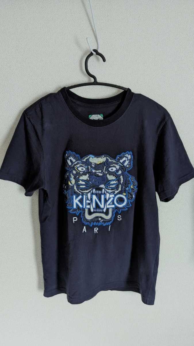 KENZO 刺繍 タイガー 半袖Tシャツ Mサイズ 匿名配送 ネイビー KENZO 刺繍 タイガー 半袖Tシャツ Mサイズ 匿名配送 ネイビー