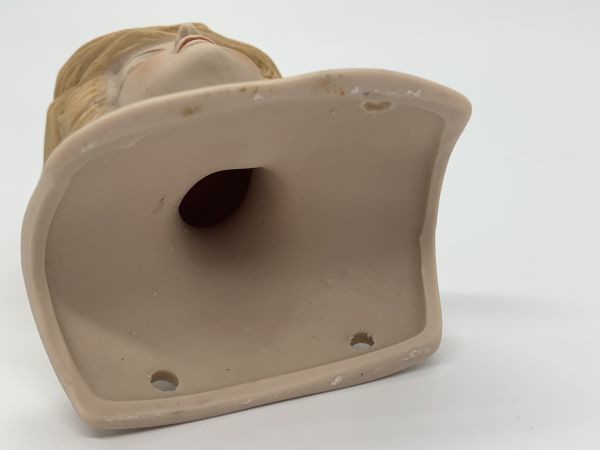 【ビスクドール】昭和初期　デッドストック品　SHACKMAN『レディドールキット』頭部のみ　日本製陶器人形　定形外可　L0805A_画像10