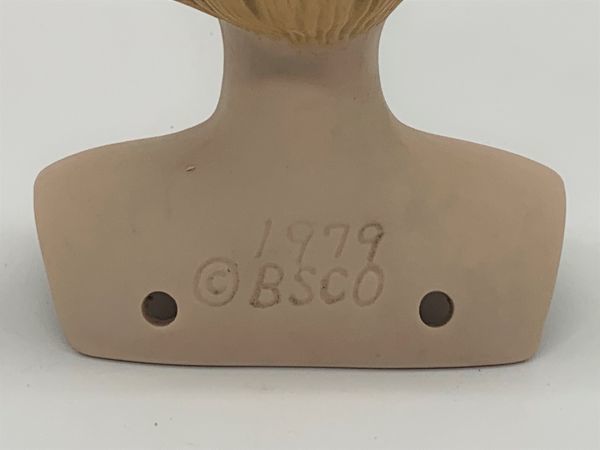 【ビスクドール】昭和初期　デッドストック品　SHACKMAN『レディドールキット』頭部のみ　日本製陶器人形　定形外可　L0805A_画像6