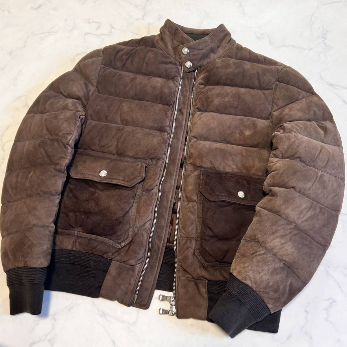 好きに 高級 本物 ◇美中古◇ 18-19AW 定価53.4万 茶 サイズ0 ダウン
