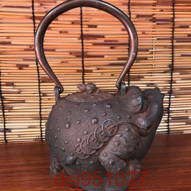 1000ML鉄瓶 鉄器 鋳物 IH調理器対応 直火可 やかん やかん 大容量 おしゃれ ティーポット 鉄びん 茶道道具