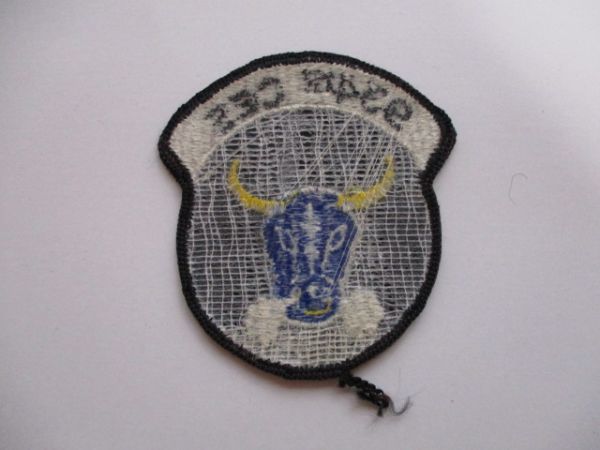 【送料無料】アメリカ空軍934TH CESパッチ刺繍ワッペン/牡牛Civil Engineering Squadron patchエアフォースAIR FORCE米空軍USAF米軍US M18_画像4