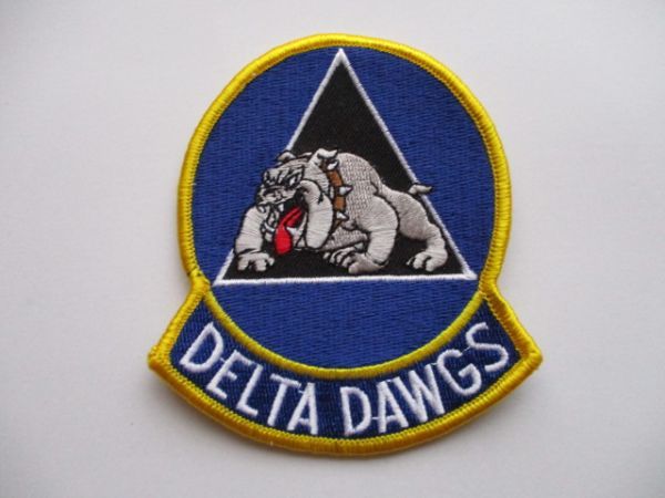 【送料無料】アメリカ空軍DELTA DAWGSパッチ89th FLYING TRAINING SQUADRON刺繍ワッペン/patchエアフォースAIR FORCE米空軍USAF米軍 M20の画像1