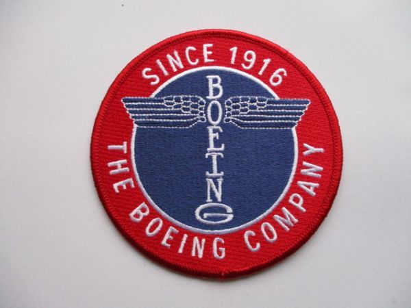 【送料無料】ボーイングTHE BOEING COMPANY SINCE 1916パッチ刺繍ワッペン/飛行機ロゴ企業LOGO航空会社トーテムポールpatch航空機 M16_画像1