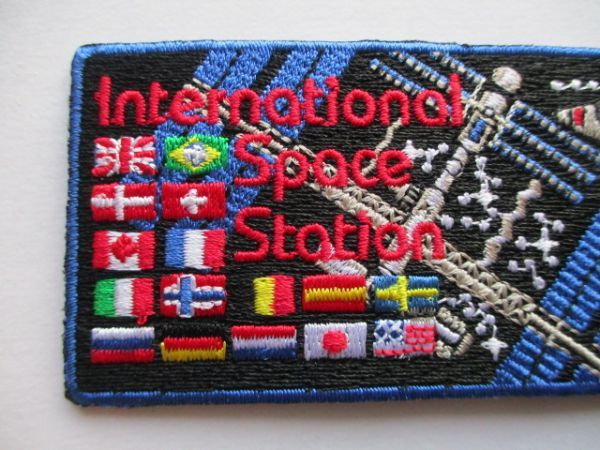 【送料無料】NASA 国際宇宙ステーション International Space Stationワッペン/ISS人工衛星パッチpatch宇宙 宇宙飛行士スペースシャトル U5_画像2