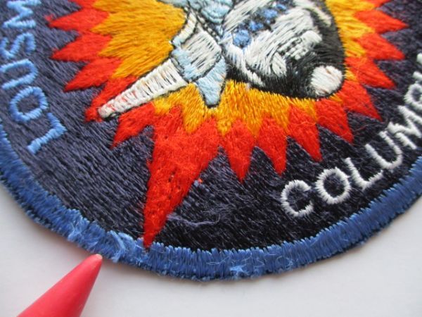 【送料無料・中古】80s NASAスペースシャトル『STS-3』コロンビア号COLUMBIA刺繍ワッペン/パッチUSAアップリケ宇宙飛行士ロケットpatch U5_画像2