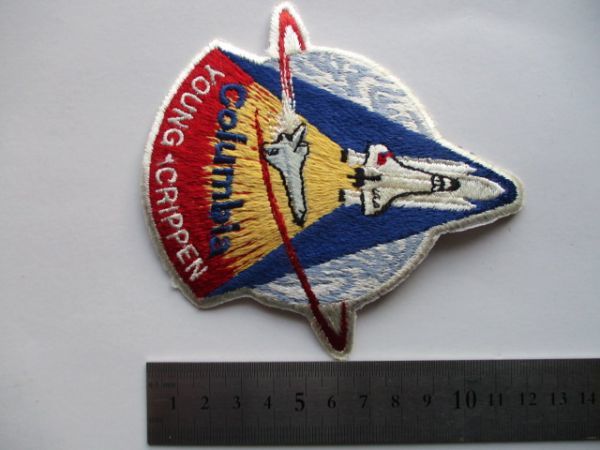 【送料無料】80s NASAスペースシャトル計画『STS-1』Columbia 刺繍ワッペン/パッチUSAアップリケ宇宙飛行士ロケットpatchコロンビア U5_画像8