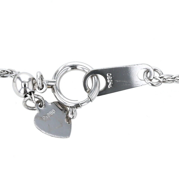 Pt850 Pt900 プラチナ ネックレス ダイヤモンド1.056ct/0.13ct 雫