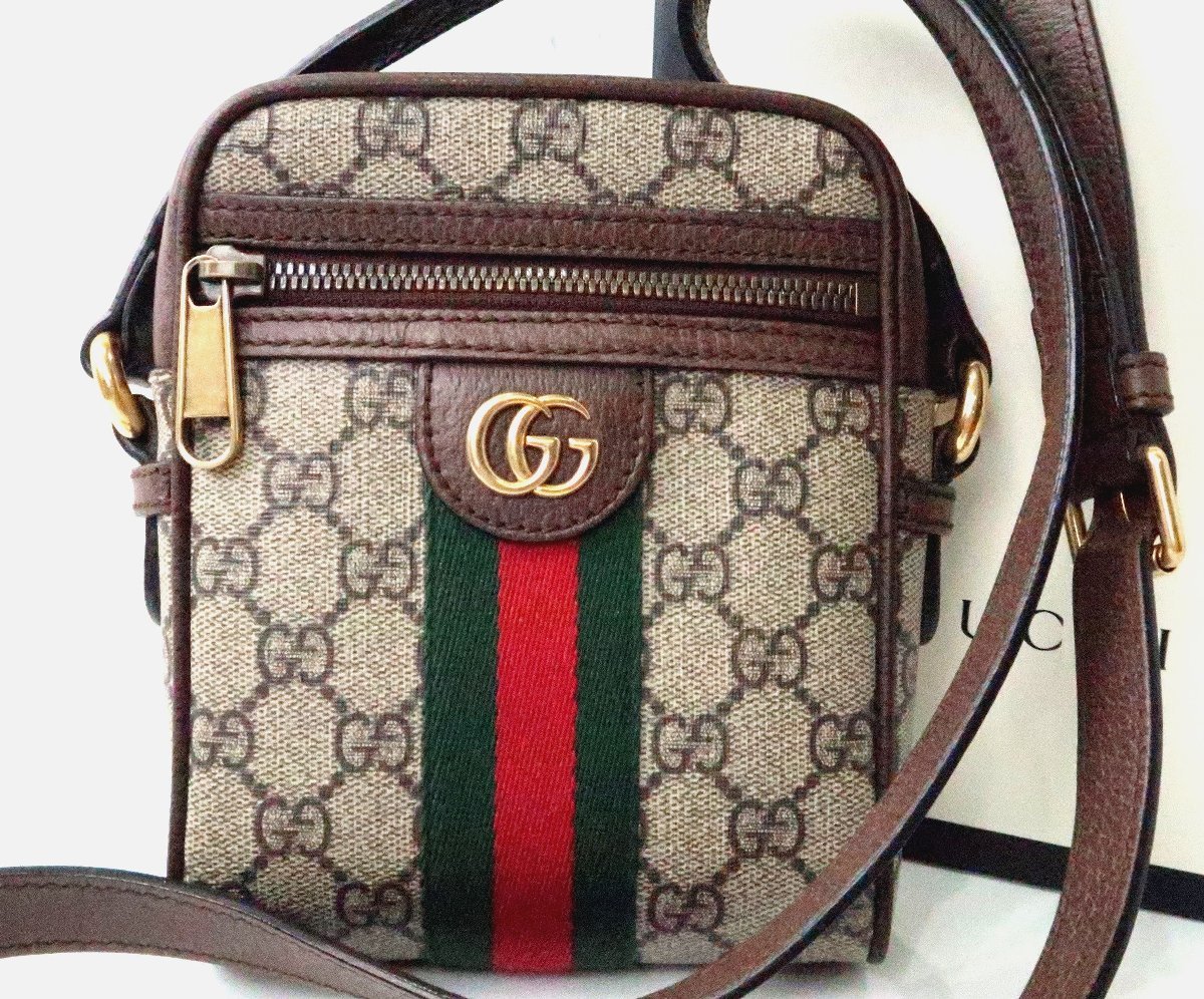 ssb-1412) GUCCI オフィディア シェリーライン ショルダーバッグ 期間 ...