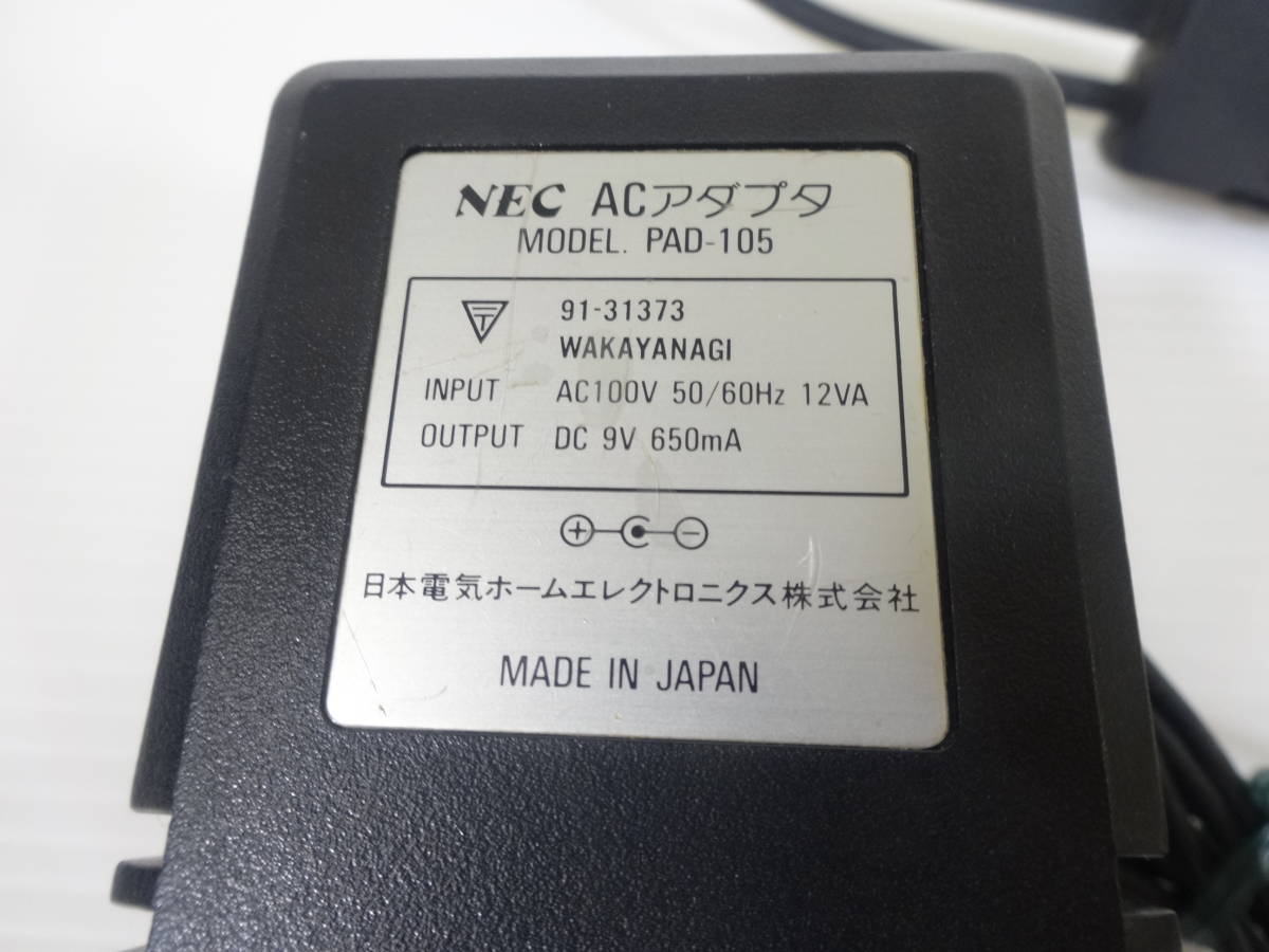 NEC PCエンジン PC Engine 本体 PI-TG001 ACアダプター PAD-105 NEC PCエンジン PC Engine 本体 PI-TG001 ACアダプター PAD-105
