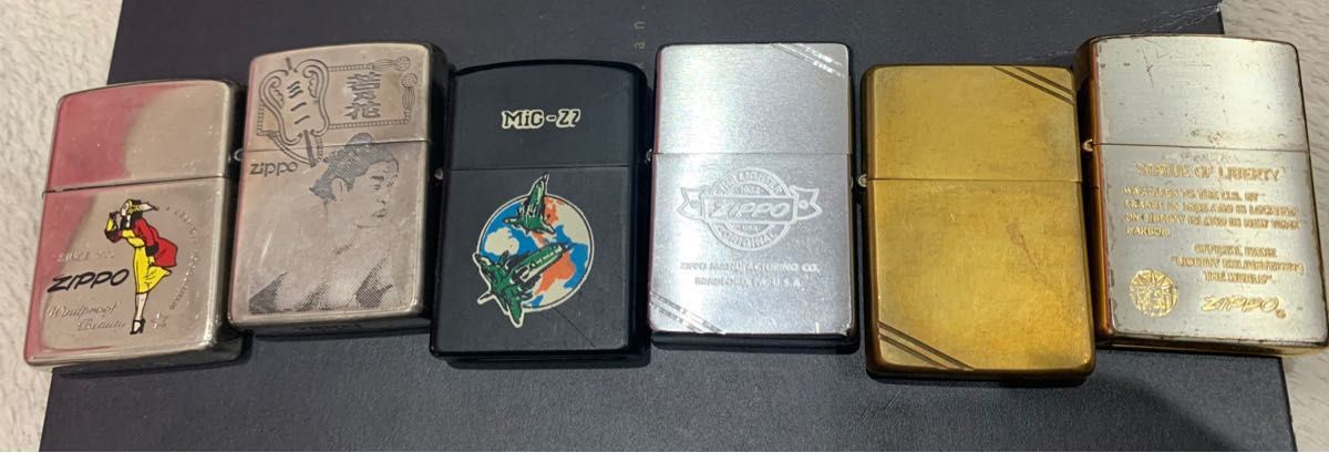 ZIPPO ジッポー オイルライター windy 自由の女神 silver plate