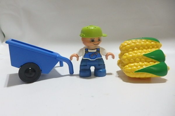 #1021 Lego Duplo fig кукла кукуруза ручная тележка # сельское хозяйство место особый детали блок 
