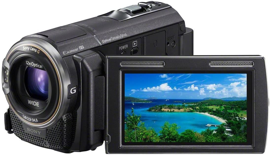 ソニー SONY ビデオカメラ Handycam PJ590V 内蔵メモリ64GB ブラック HDR-P(中古品)_画像1
