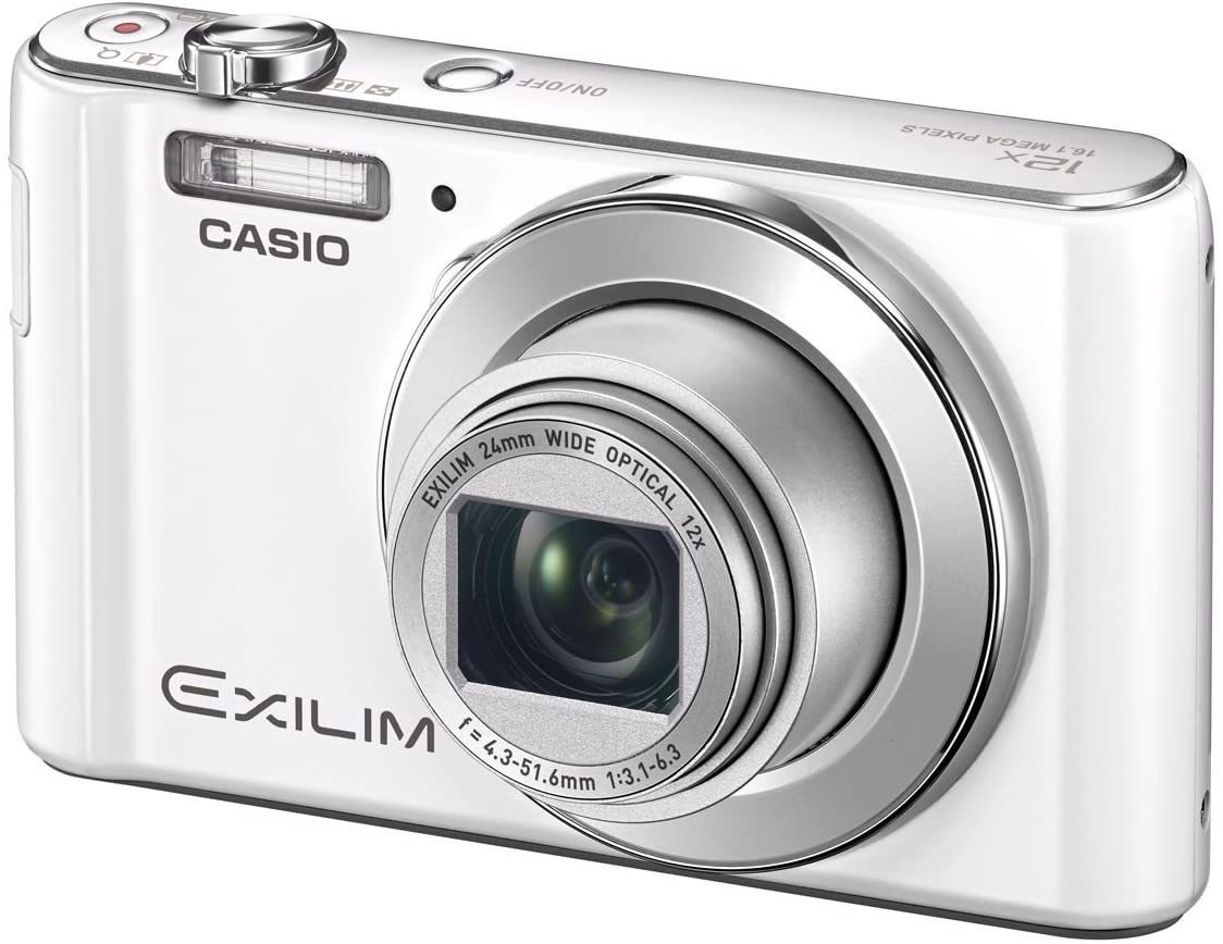 CASIO デジタルカメラ EXILIM EX-ZS190WE 広角24mm 光学12倍ズーム プレミ (中古品)