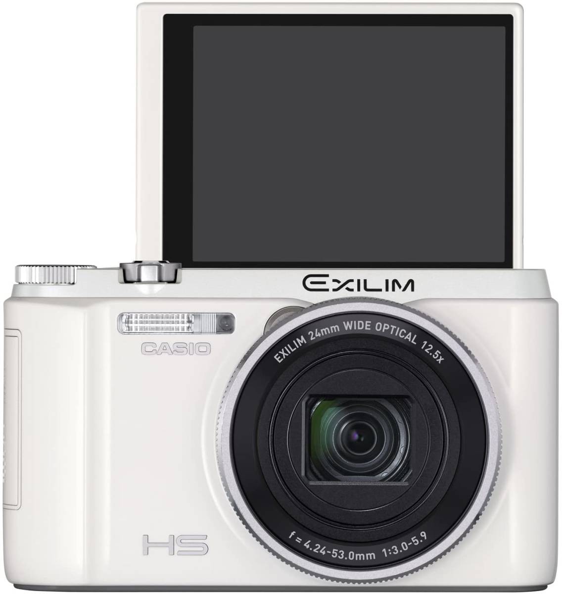 CASIO デジタルカメラ EXILIM EXZR1300WE 自分撮りチルト液晶 5軸手ブレ補 (中古品)_画像1