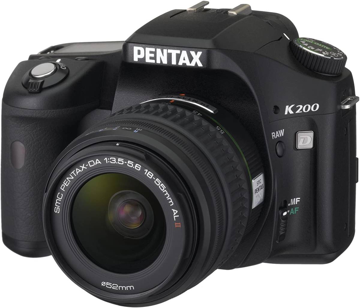 Pentax デジタル一眼レフカメラ K200D レンズキット (K200D+DA18-55II)(中古品)
