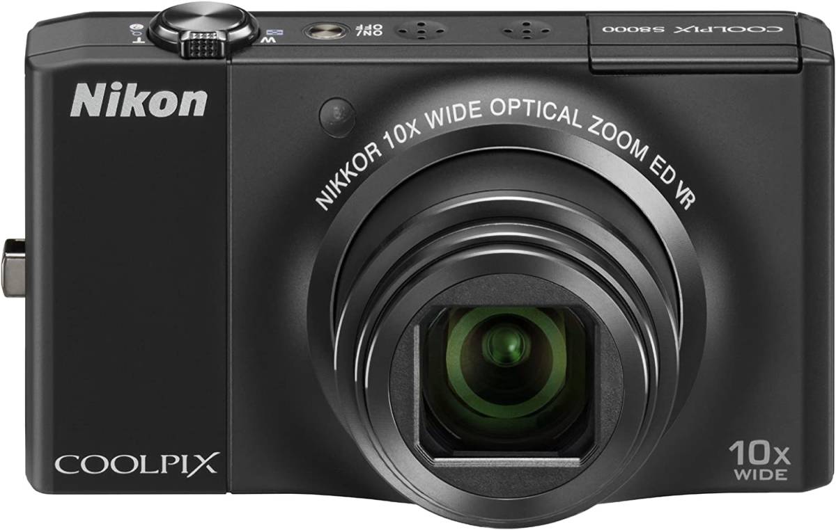 Nikon デジタルカメラ COOLPIX (クールピクス) S8000 ノーブルブラック S80(中古品)