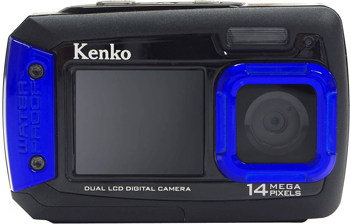 Kenko 防水デュアルモニターデジタルカメラ DSC1480DW IPX8相当防水 1.5m耐(中古品)