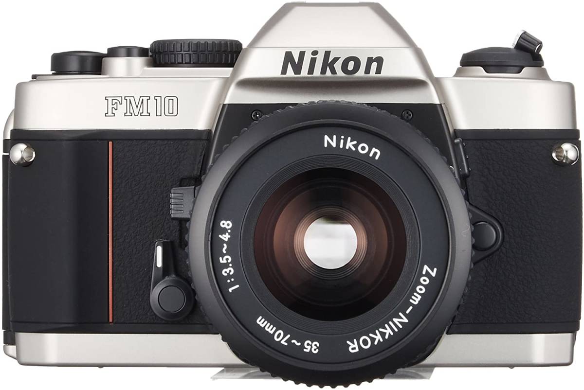 Nikon 一眼レフカメラ FM10 標準セット(FM10ボディー・Aiズームニッコール3(中古品)