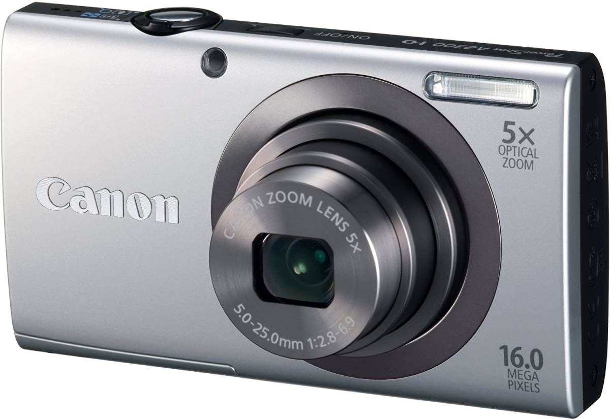 Canon デジタルカメラ PowerShot A2300 シルバー 光学5倍ズーム 約1600万画(中古品)