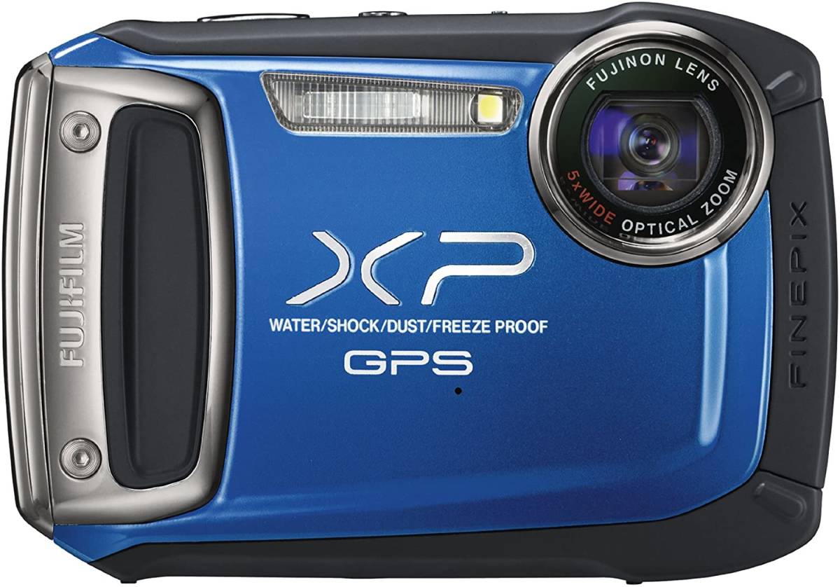 FUJIFILM デジタルカメラ FinePix XP150 光学5倍 ブルー F FX-XP150BL(中古品)