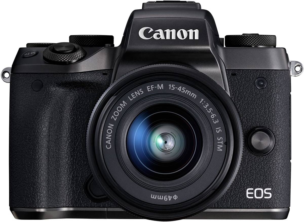 Canon ミラーレス一眼カメラ EOS M5 レンズキット EF-M15-45mm F3.5-6.3 IS(中古品)