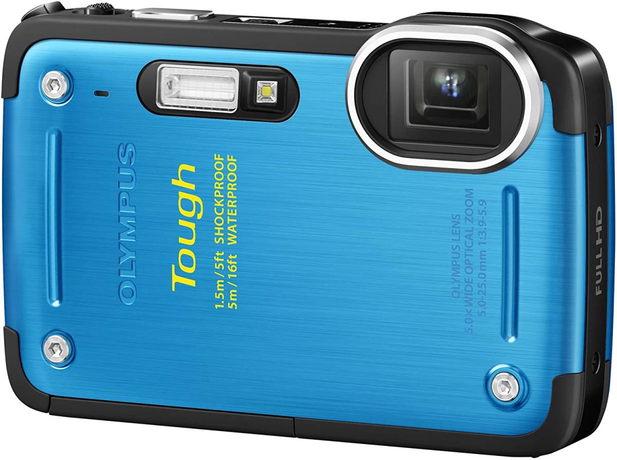 OLYMPUS デジタルカメラ TG-620 1200万画素 5m防水 1.5m耐落下衝撃 裏面照 (中古品)