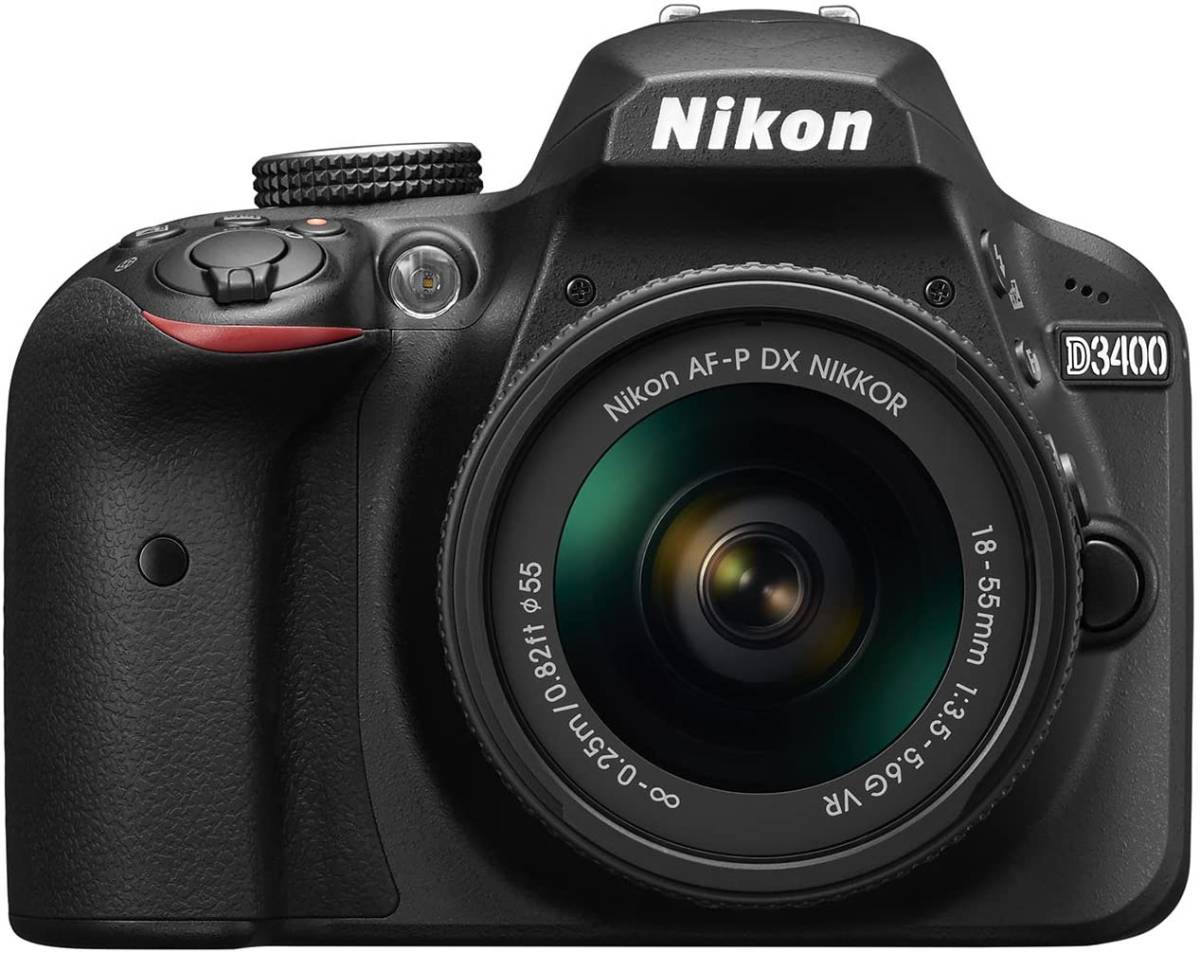 【完売】  Nikon デジタル一眼レフカメラ D3400 AF-P 18-55 VR レンズキット ブラック(中古品) その他
