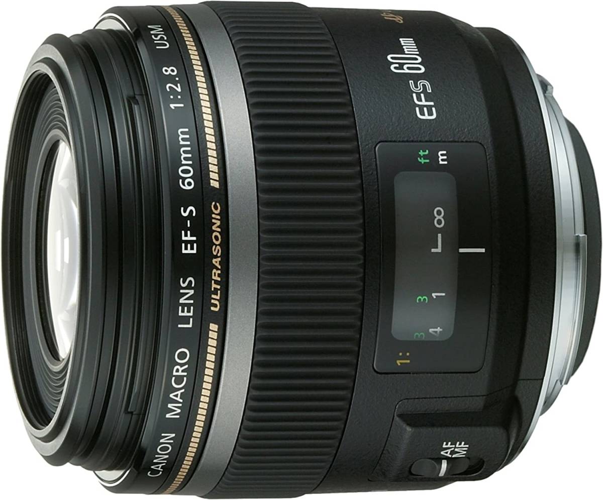Canon 単焦点マクロレンズ EF-S60mm F2.8マクロ USM APS-C対応(中古品)