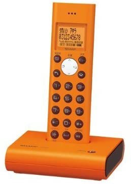 SHARP デジタルコードレス電話機 親機のみ オレンジ系 JD-S05CL-D(品)