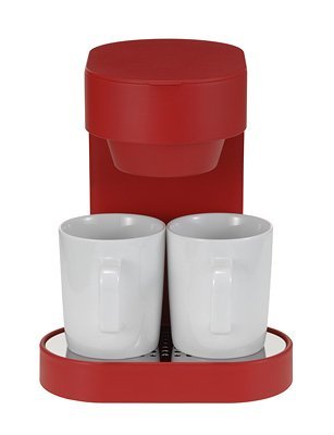 プラスマイナスゼロ ±0 コーヒーメーカー 2カップ ブラック XKC-V110 (レ (中古品)