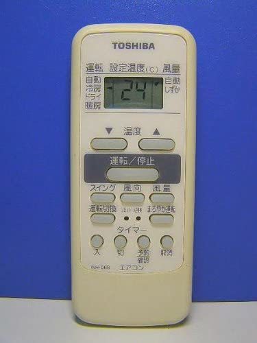 東芝 エアコンリモコン WH-D6B(中古品)_画像1