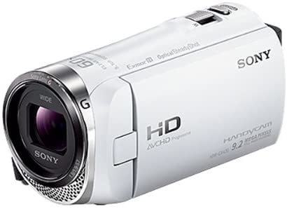 ソニー SONY ビデオカメラ Handycam CX420 内蔵メモリ32GB ホワイト HDR-CX(中古品)