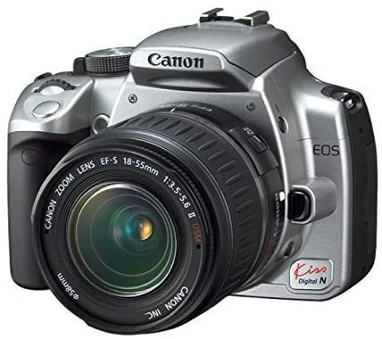 Canon EOS KISS デジタル N シルバー レンズキット 0128B002(中古品)