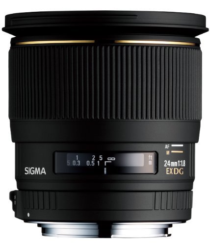 SIGMA 単焦点広角レンズ 24mm F1.8 EX DG ASPHERICAL MACRO ニコン用 フル (中古品)_画像1
