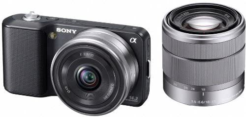 ソニー SONY ミラーレス一眼α NEX-3 ダブルレンズキット ブラック NEX