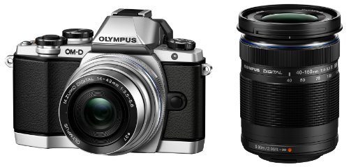 OLYMPUS OM-D E-M10 ダブルズームキット シルバー ミラーレス一眼 OM-D E-M(中古品)_画像1