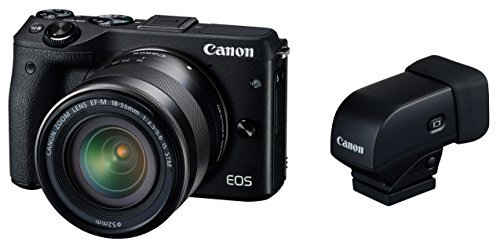 Canon ミラーレス一眼カメラ EOS M3 レンズEVFキット(ブラック) EF-M18-55m(中古品)
