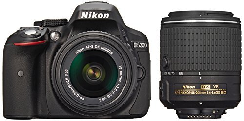 Nikon デジタル一眼レフカメラ D5300 ダブルズームキット2 ブラック(中古品)