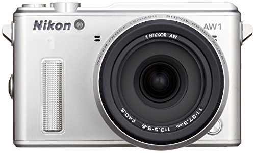 Nikon ミラーレス一眼カメラ Nikon1 AW1 防水ズームレンズキット シルバー (中古品)_画像1
