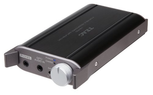 TEAC ポータブルヘッドホンアンプ DAC搭載 ハイレゾ音源対応 ブラック HA-P(中古品)_画像1