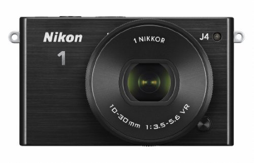 Nikon ミラーレス一眼 Nikon1 J4 標準パワーズームレンズキット ブラック J(中古品)