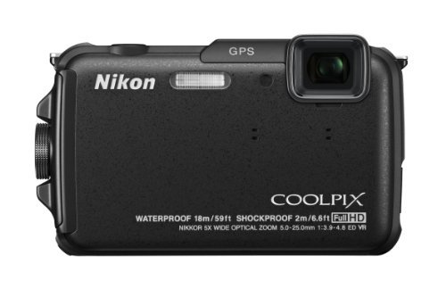 Nikon デジタルカメラ COOLPIX AW110 防水18m 耐衝撃2m カーボンブラック A(品)