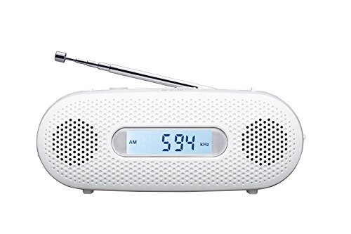 Panasonic FM/AM 2バンドレシーバー 手回し充電ラジオ ホワイト RF-TJ10-W(中古品)