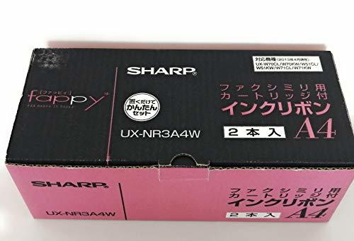 シャープ 普通紙FAXインクリボンカセット2本入りSHARP UX-NR3A4W(中古品)