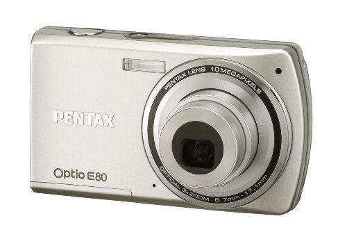 PENTAX デジタルカメラ Optio E80 1000万画素 光学3倍ズーム 単三電池仕様 (中古品)