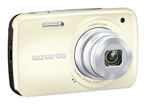 OLYMPUS デジタルカメラ VH-210 ホワイト 1400万画素 光学5倍ズーム DIS ハ(中古品)