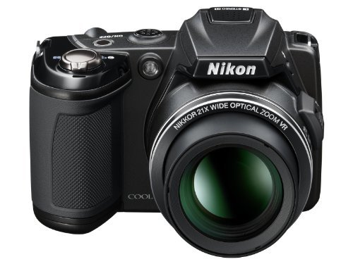NikonデジタルカメラCOOLPIX L120 ブラック L120 1410万画素 広角25mm 光学(中古品)
